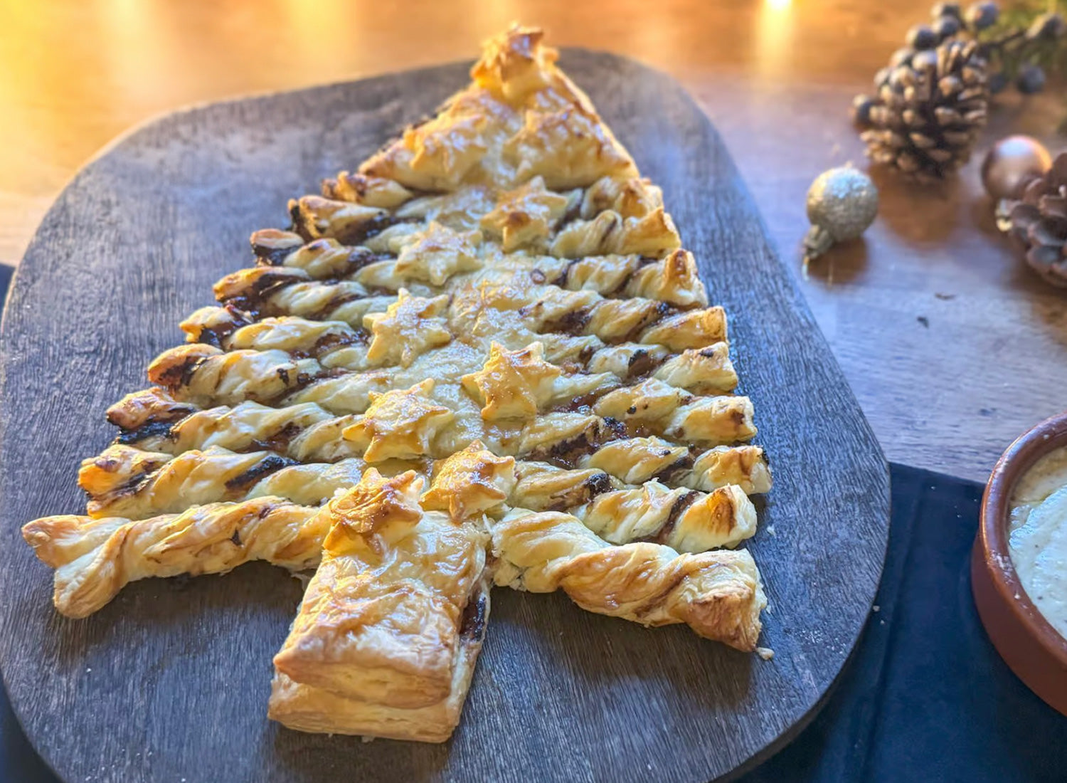 Black Bomber Pastry Christmas Tree