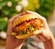 Red Storm Chicken Burger with Spiced Tomato & Vodka Chutney