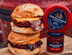 Red Devil cheeseburgers with hot honey bacon